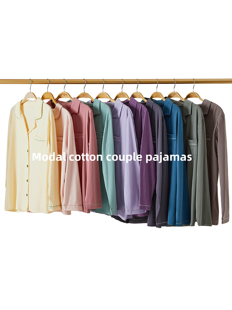 Modal Cotton Comfortable Couple Pajamas Set