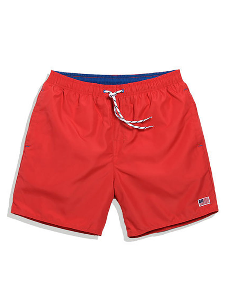 Men's Drawstring Waist Beach Board Shorts