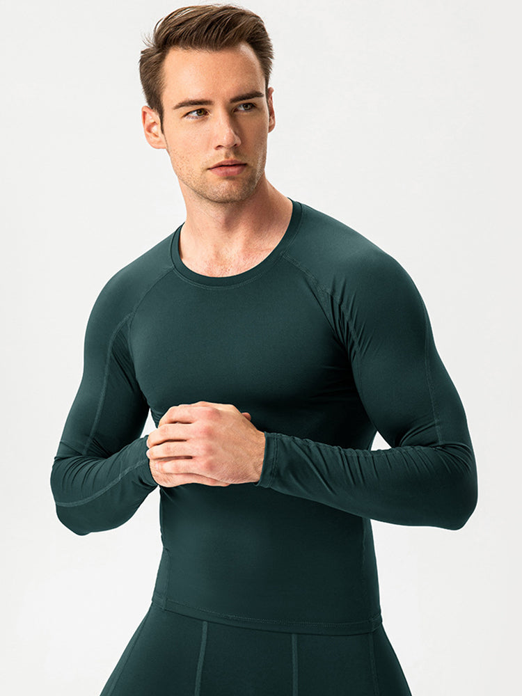 Men's Fitness Training Breathable Sports Long Sleeve Top
