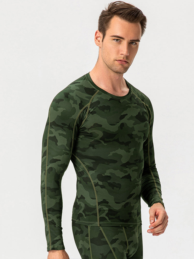 Men's Fitness Training Breathable Sports Long Sleeve Top
