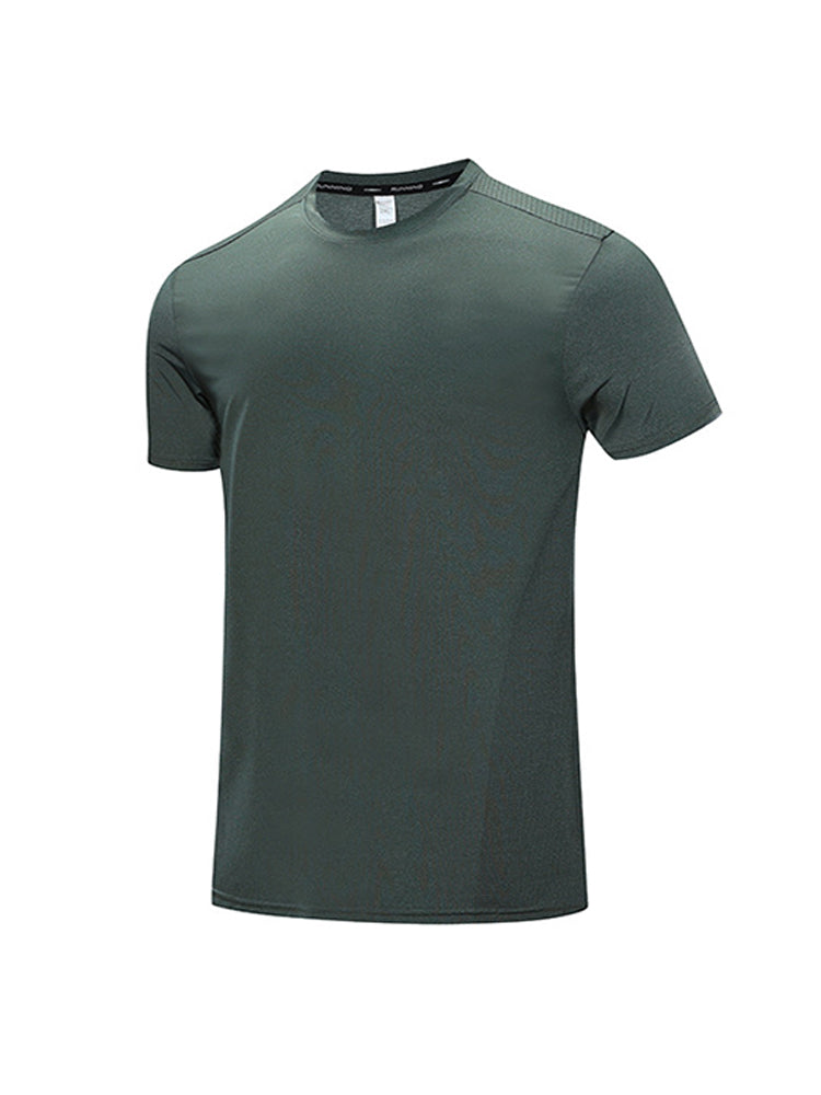 Men's Breathable Crew Neck Mesh T-shirt