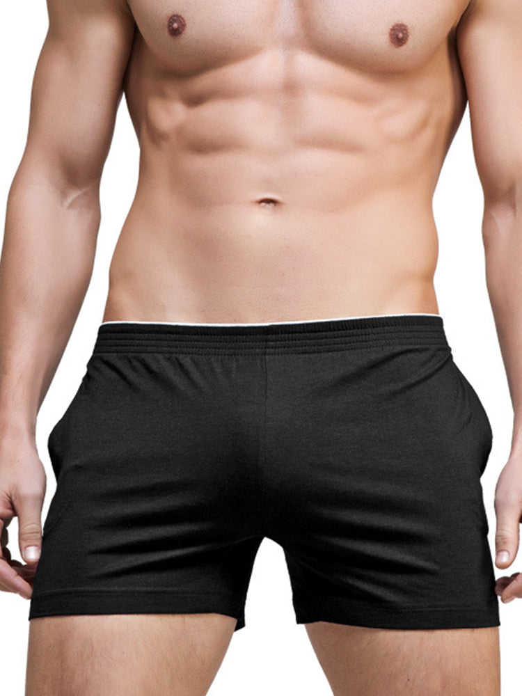 Solid Color Modal Home Boxers for Men