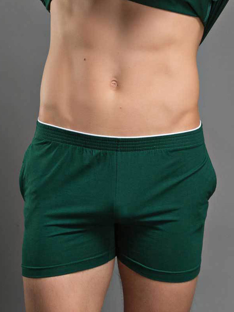 Solid Color Modal Home Boxers for Men
