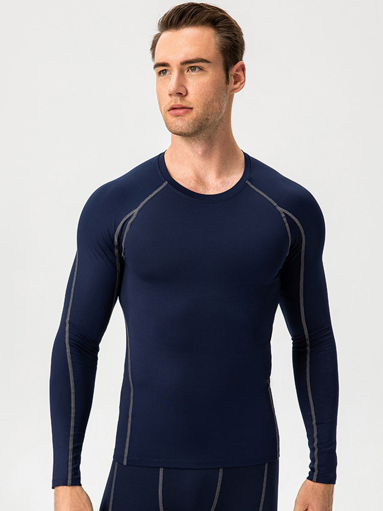 Men's Fitness Training Breathable Sports Long Sleeve Top