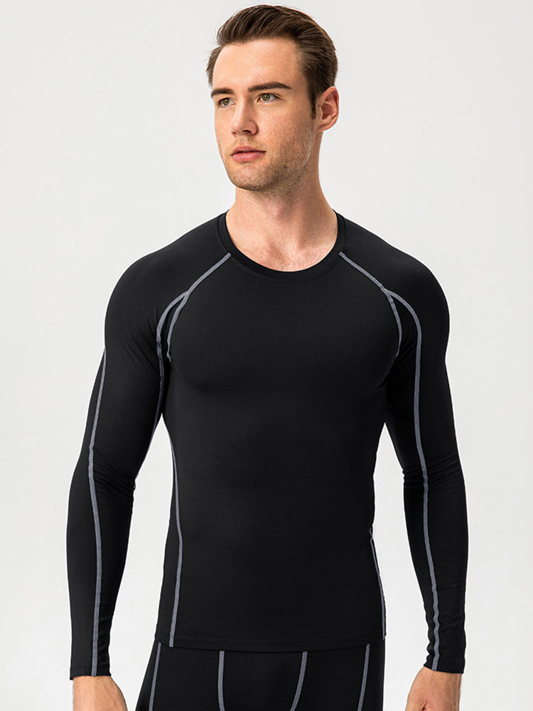 Men's Fitness Training Breathable Sports Long Sleeve Top