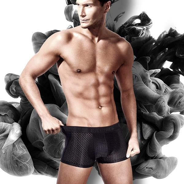Men's Mesh Thin Ice Silk Underwear