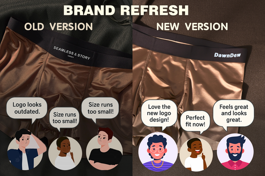 Elegant Silk Men's Ice Silk Underwear Mulberry Silk Antimicrobial Men's Boxer Briefs