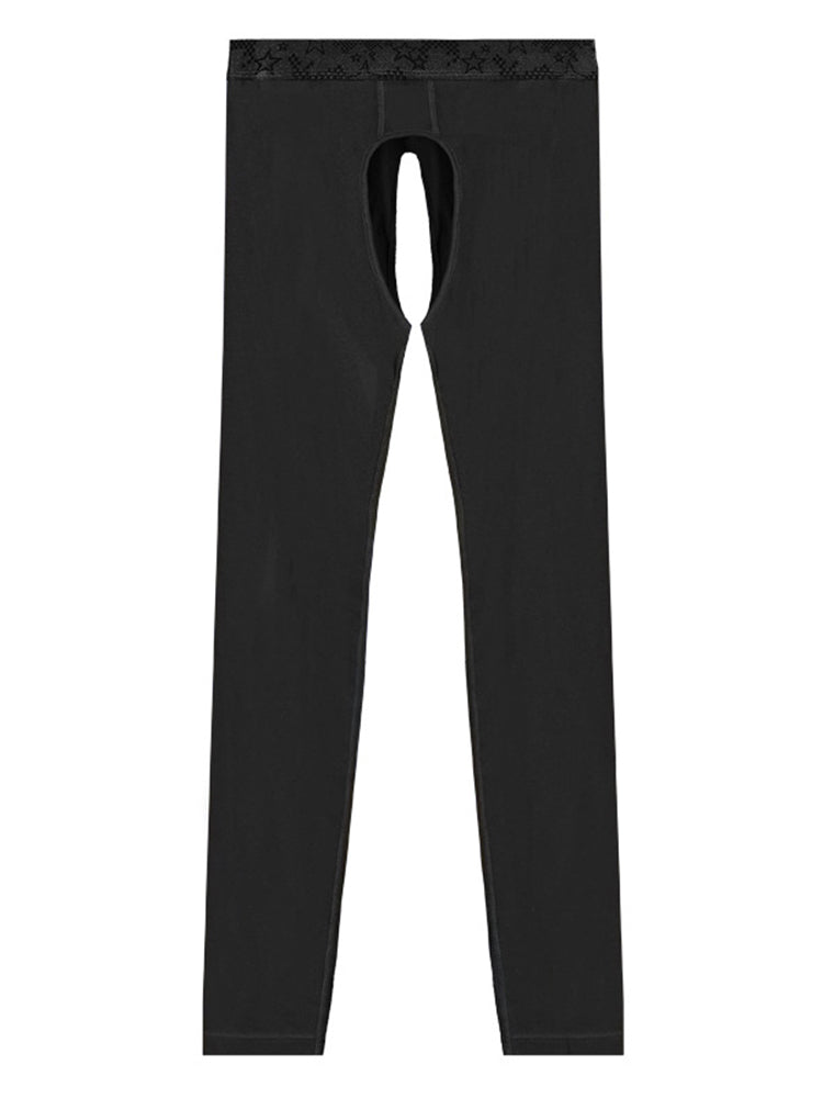 Men's Pure Cotton Open Crotch Breathable Warm Pants
