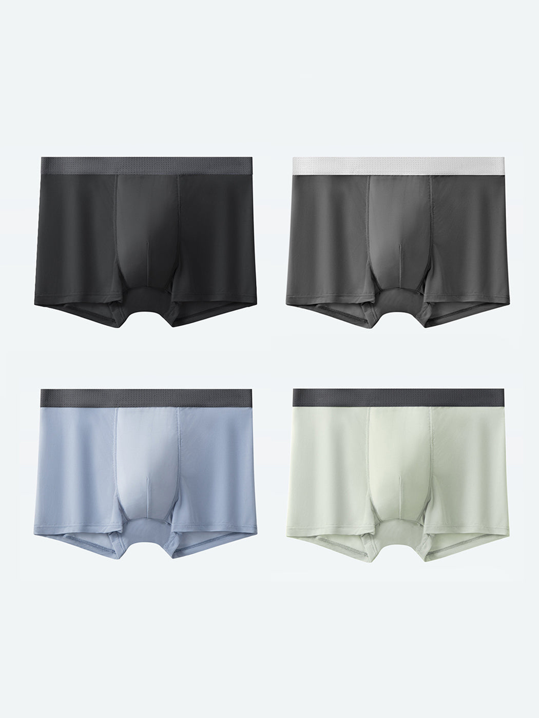 4 Pack Men's Seamless Comfy Pouch Trunks