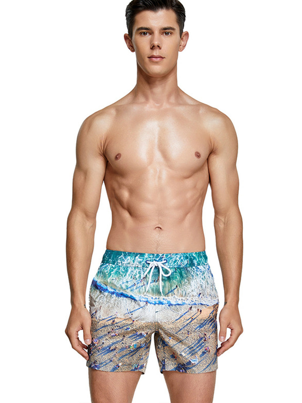 Men's Summer Printed Quick Drying Board Shorts