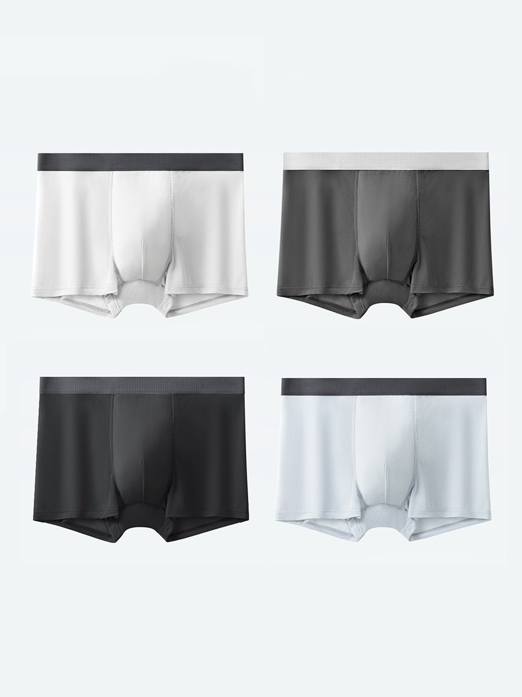 4 Pack Men's Seamless Comfy Pouch Trunks