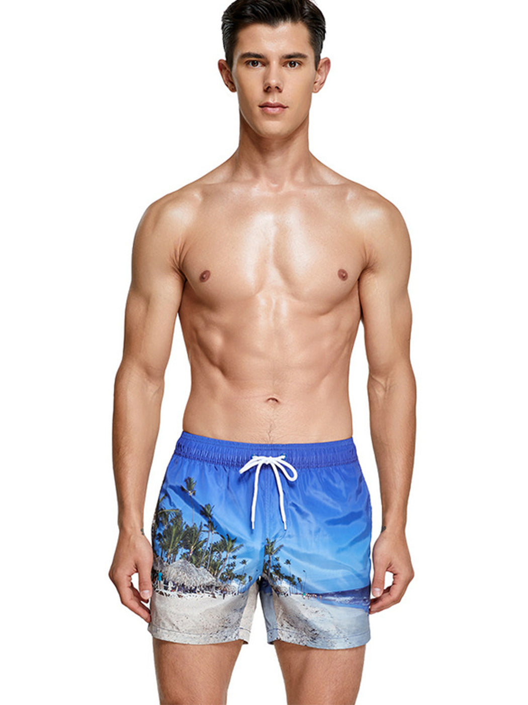 Men's Summer Printed Quick Drying Board Shorts