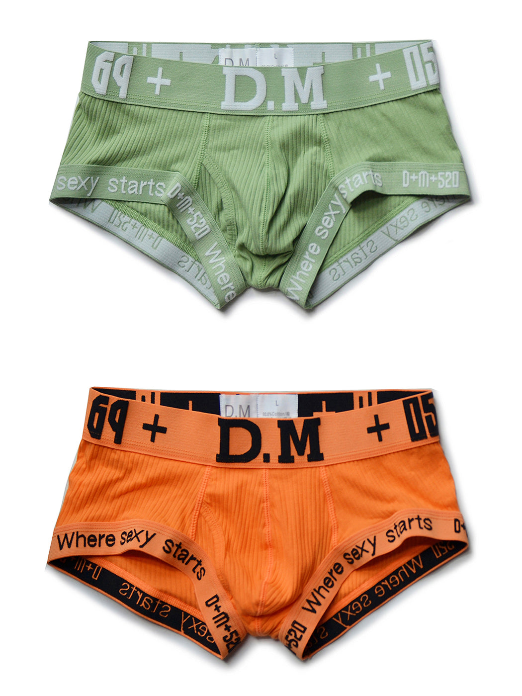 2 Pack Men's Low-rise Sexy Side Opening Pocket Trunk