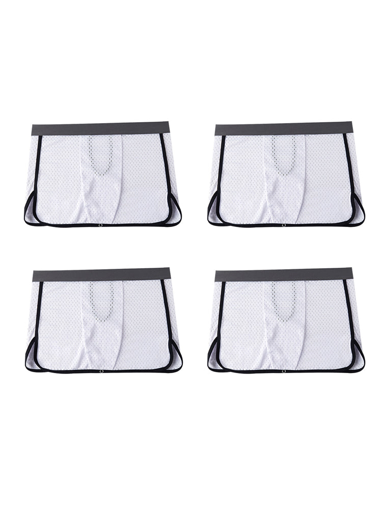 2 Pack Men's Button Casual U-Shaped Roman Skirt Dual-Purpose Arrow Pants Underwear