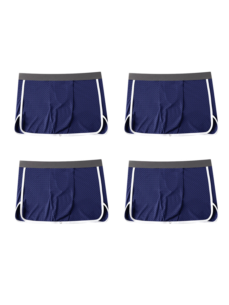 2 Pack Men's Button Casual U-Shaped Roman Skirt Dual-Purpose Arrow Pants Underwear