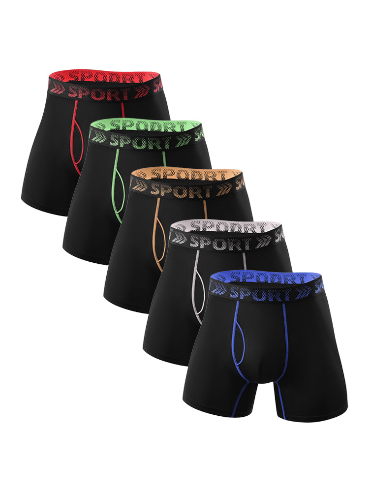 5 Packs of Men's Sports Fitness Training Quick-drying Tight Shorts