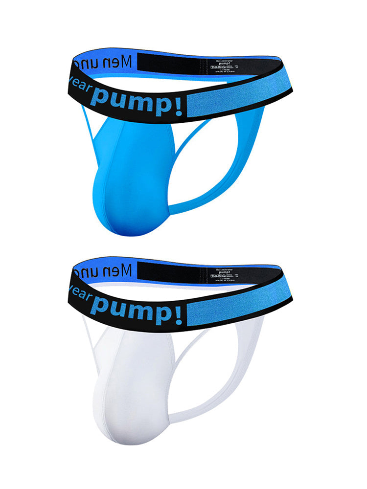 Men's Sexy Butt-Lifting Sporty U-Pouch Large Thong & Strings