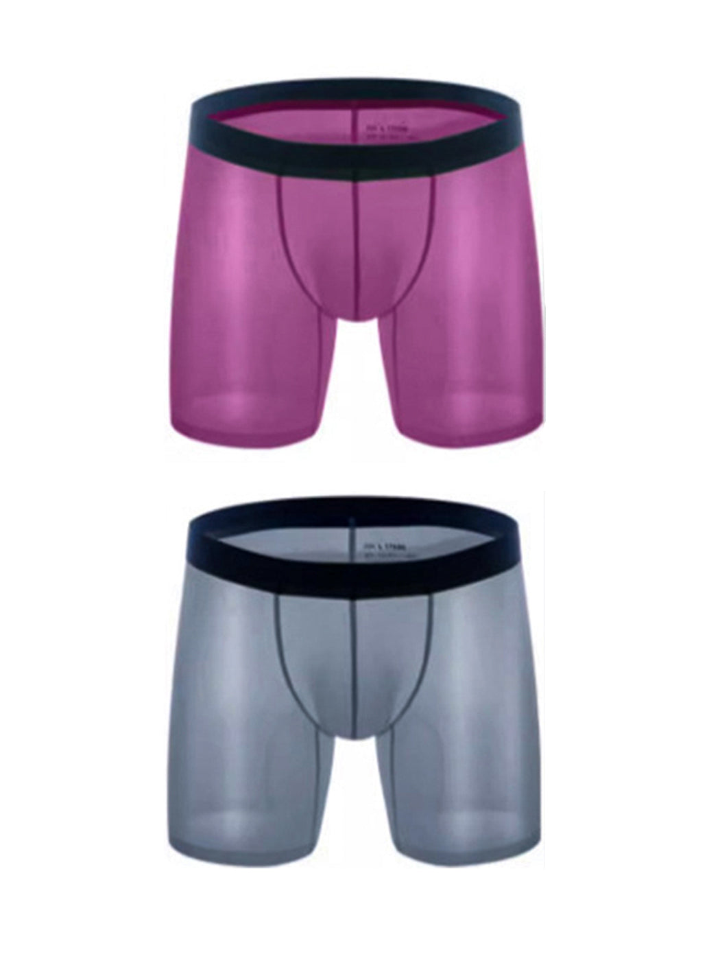 2 Pack Men's Breathable Athletic Mesh Boxer Briefs
