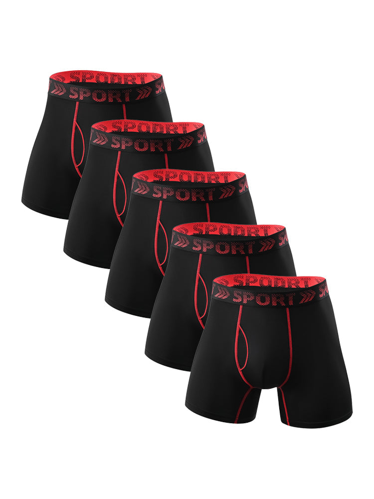 5 Packs of Men's Sports Fitness Training Quick-drying Tight Shorts