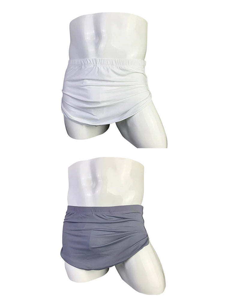 Men's Detachable Ice Silk Underwear Home Pants
