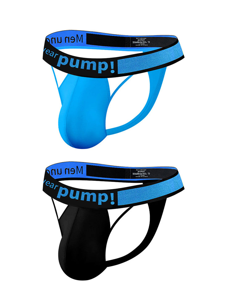 Men's Sexy Butt-Lifting Sporty U-Pouch Large Thong & Strings