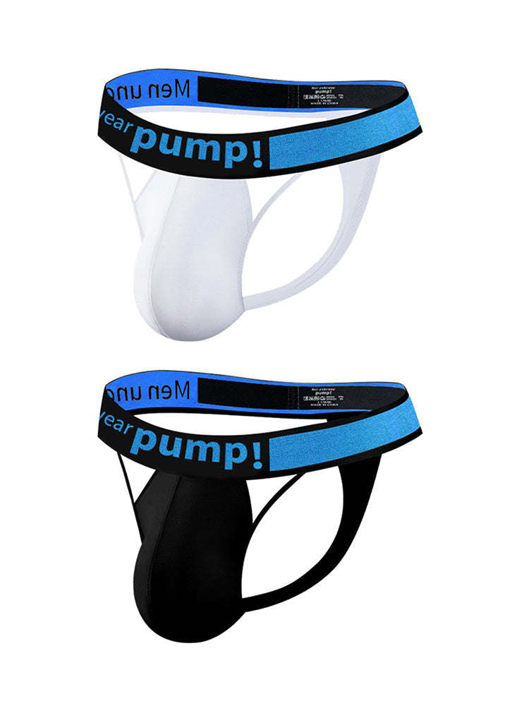 Men's Sexy Butt-Lifting Sporty U-Pouch Large Thong & Strings