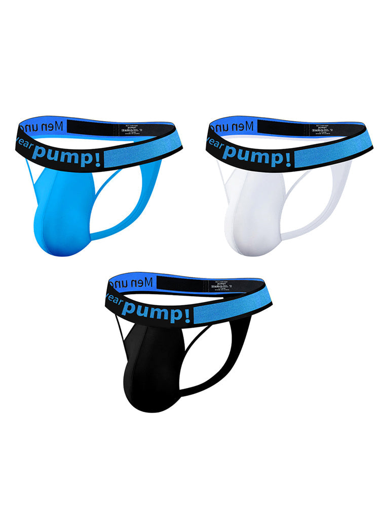 Men's Sexy Butt-Lifting Sporty U-Pouch Large Thong & Strings