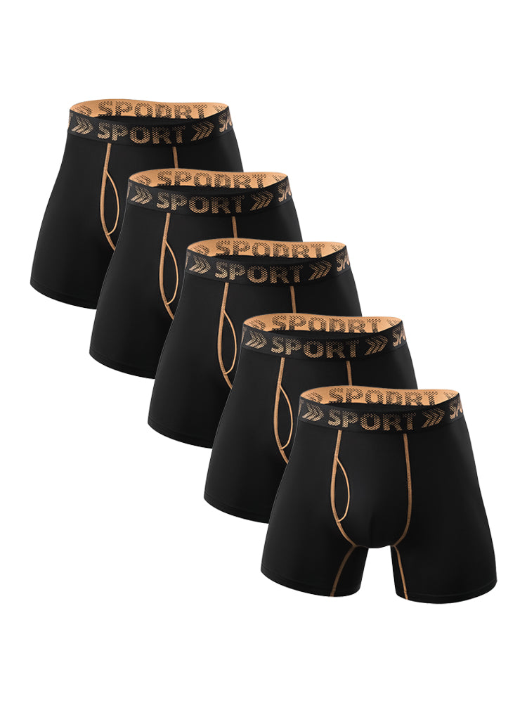 5 Packs of Men's Sports Fitness Training Quick-drying Tight Shorts
