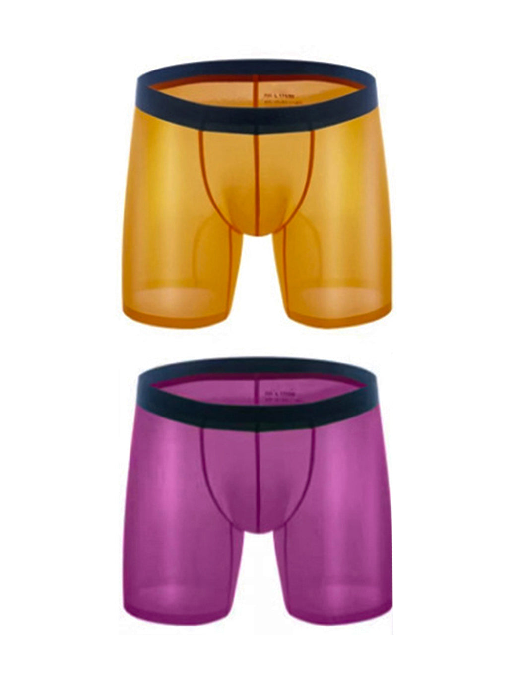 2 Pack Men's Breathable Athletic Mesh Boxer Briefs