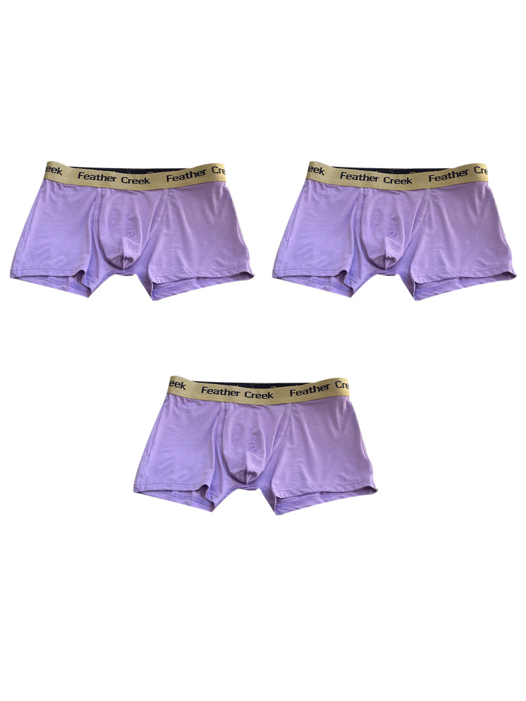 3 Pack Men's U-Shaped Large Pouch Breathable Comfortable Trunks