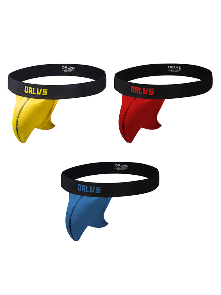 3 Pack Men's Sexy Low-Rise String Thong