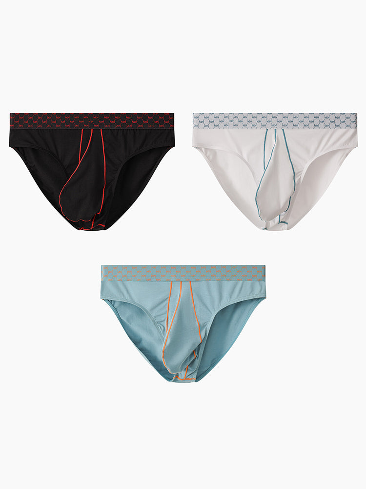 メンズ セクシー ラージポーチ 通気性 快適 コットンブリーフ 3枚組