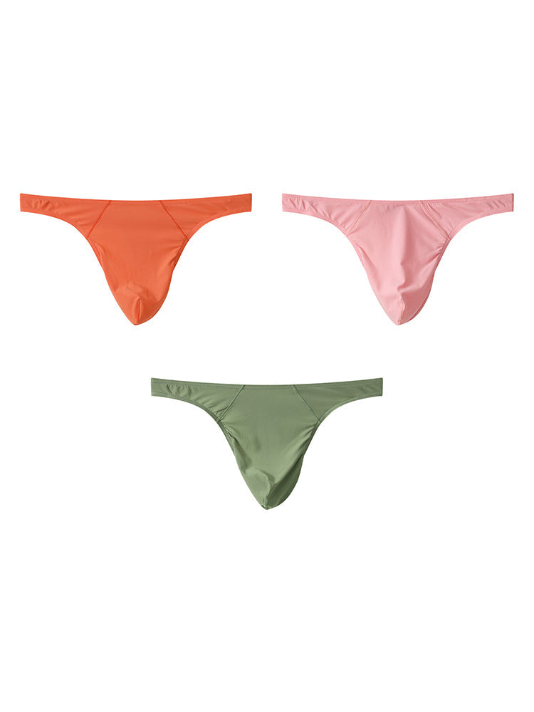 3-pack Men's Low Waist Sexy Mesh Thong