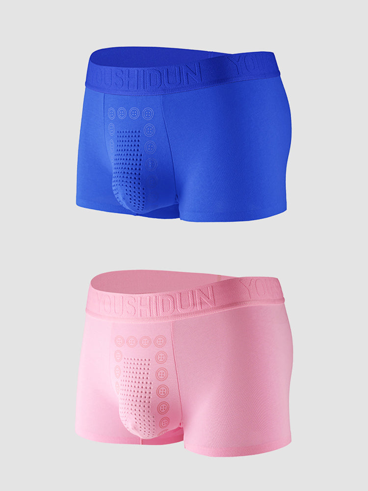 2-pack Men's Negative Ion Massage Boxer Briefs