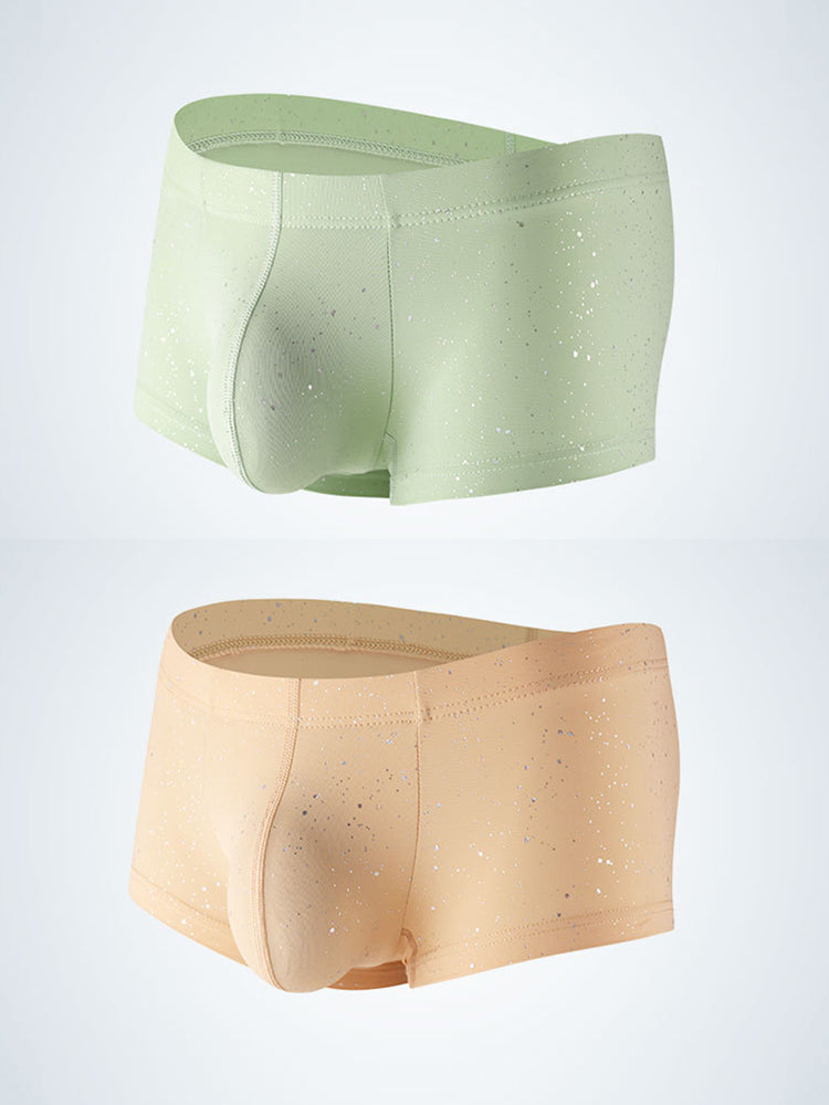 2-pack Men's Sexy Shiny Pouch Boxer Briefs