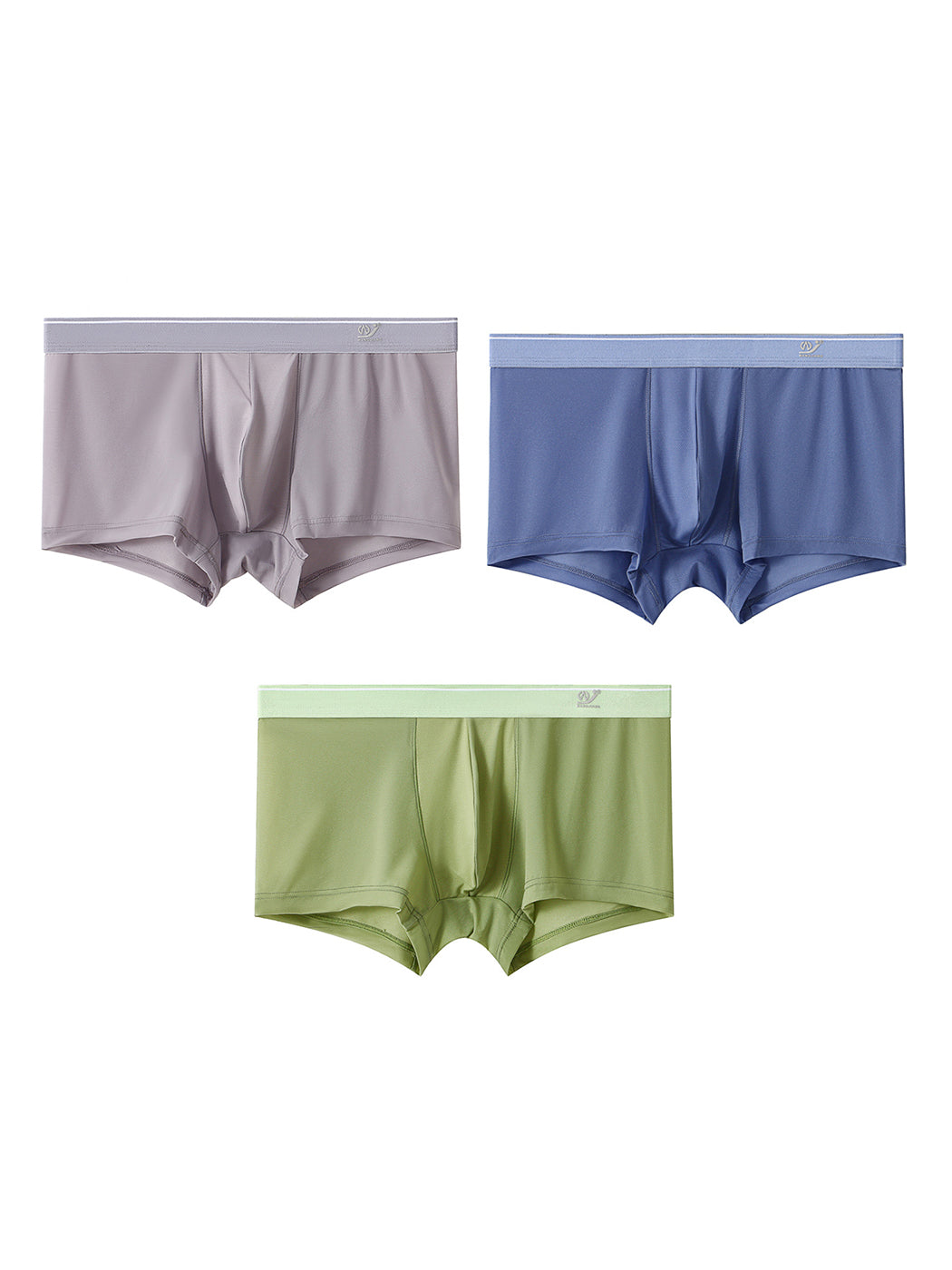 3 Pack Men's Comfy U Convex Pouch Trunks