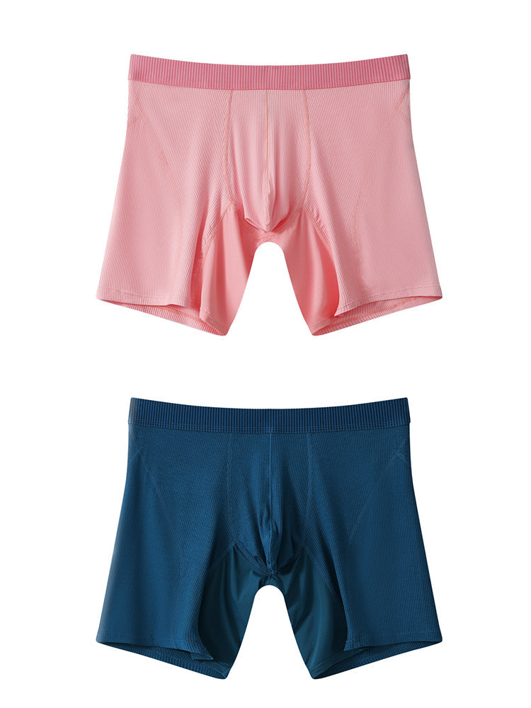 2 Pack Men's Casual Ice Silk Midway Briefs