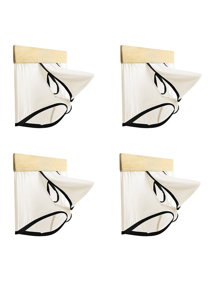 4 Pack Men's Ice Silk Breathable Separate Ultra-Thin Trunks