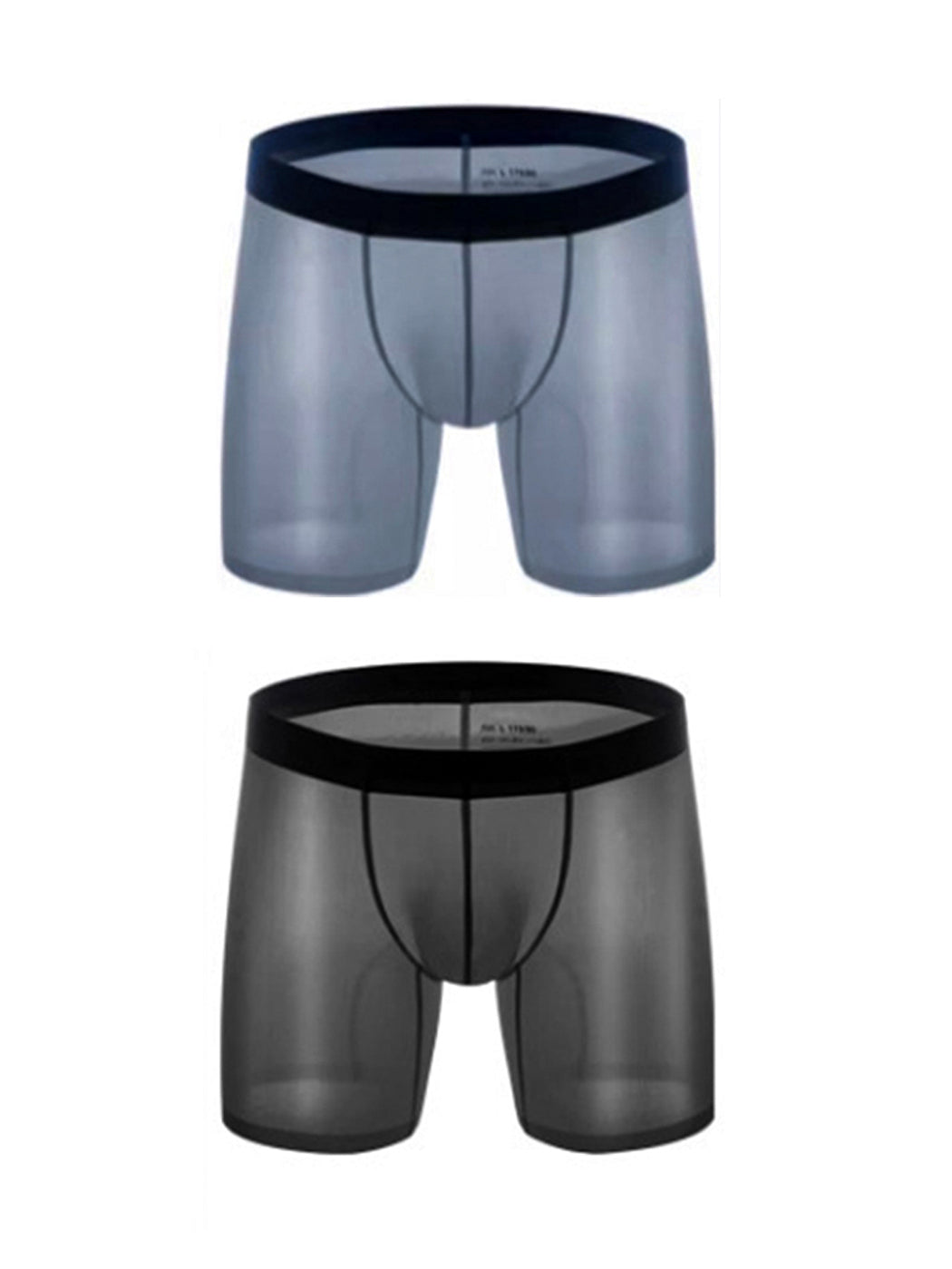 2 Pack Men's Breathable Athletic Mesh Boxer Briefs