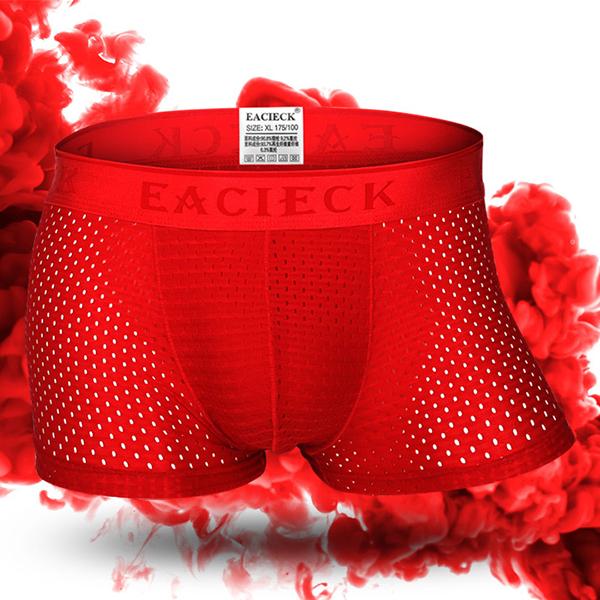 Men's Mesh Thin Ice Silk Underwear
