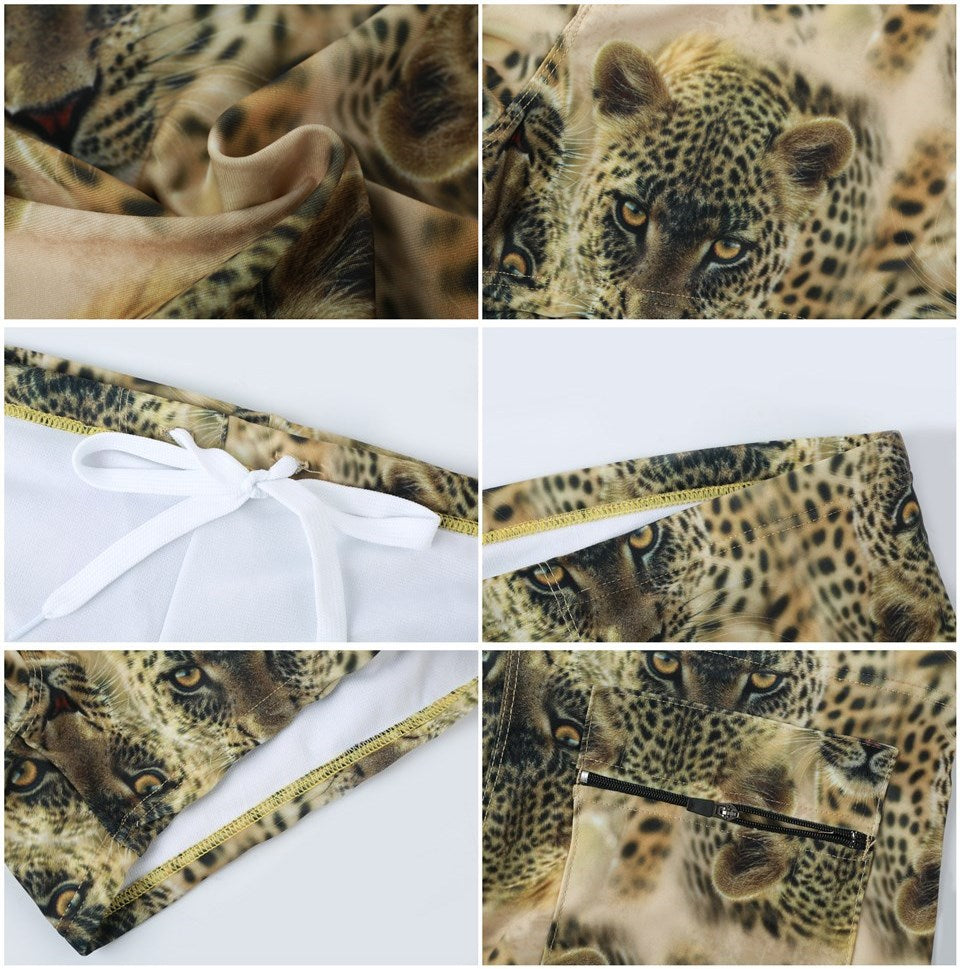 Mens Printed Quick Drying Surf Stretch Swim Trunks