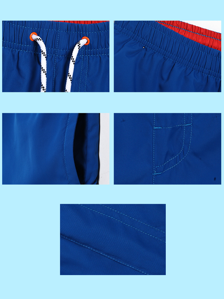 Men's Drawstring Waist Beach Board Shorts