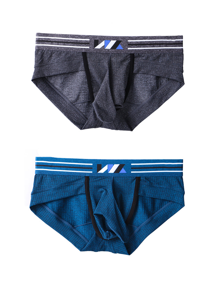 2 Pack Soft Separated Pouch Mens Briefs