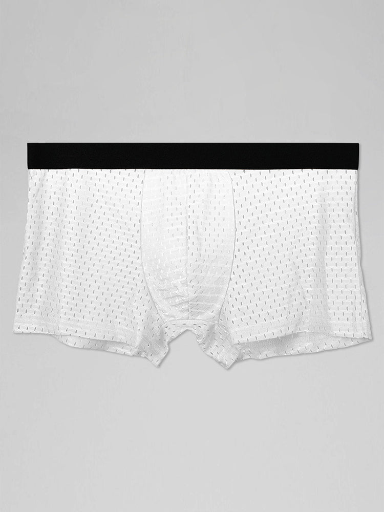 4 Pack Mesh Ice Silk Cool Fresh Men's Trunks
