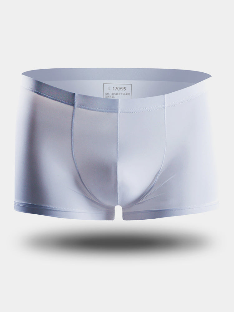 4 Pack Cooling Silk Bulge Pouch Men's Underwear