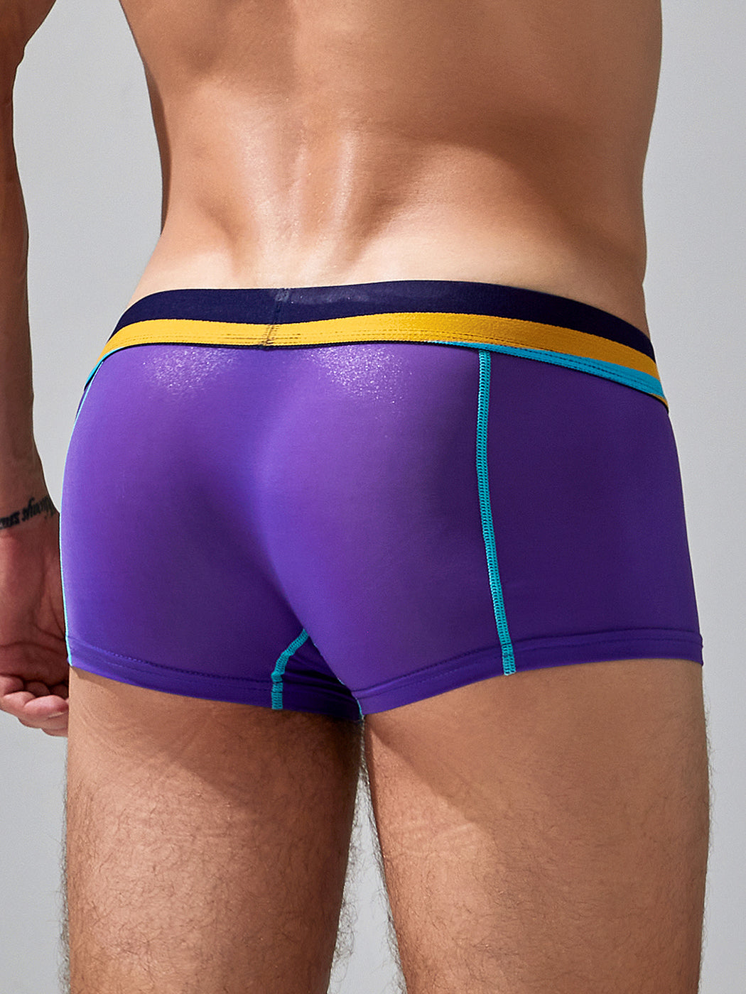 Men's Sport Splicing Lines Trunks