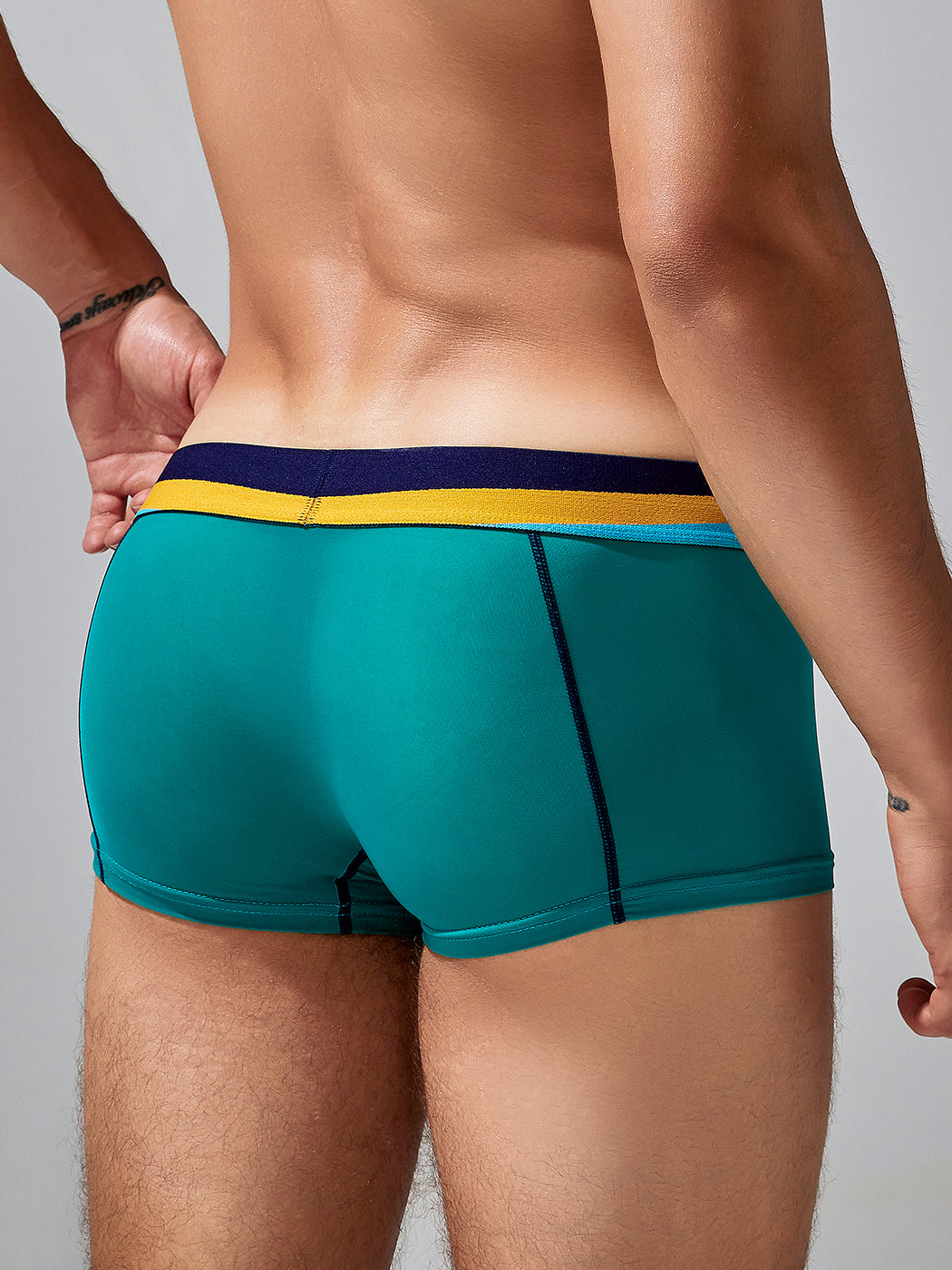 Men's Sport Splicing Lines Trunks