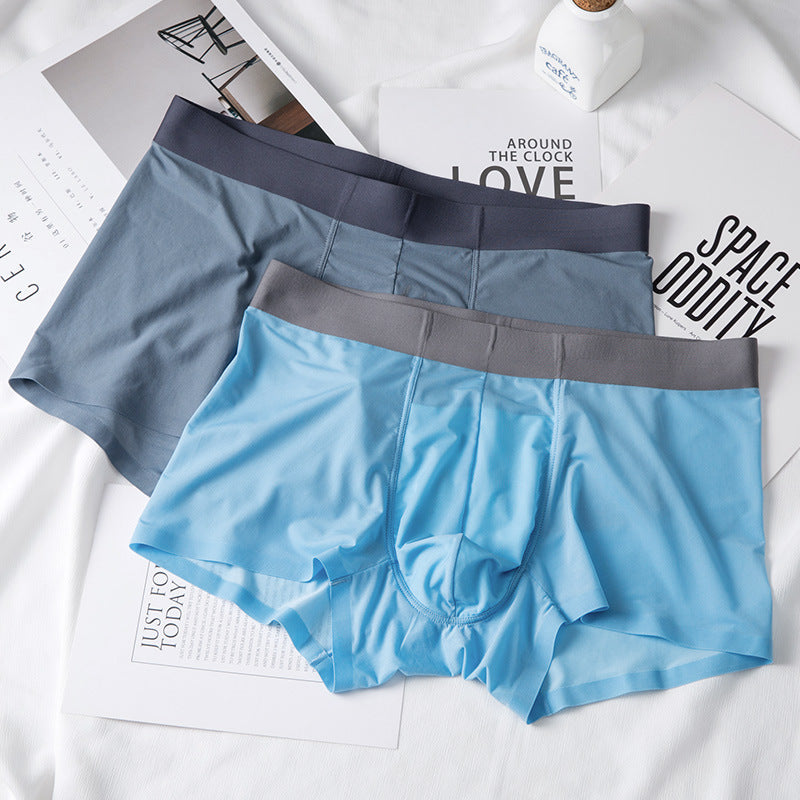 Ice Silk Seamless Breathable Men's Trunk
