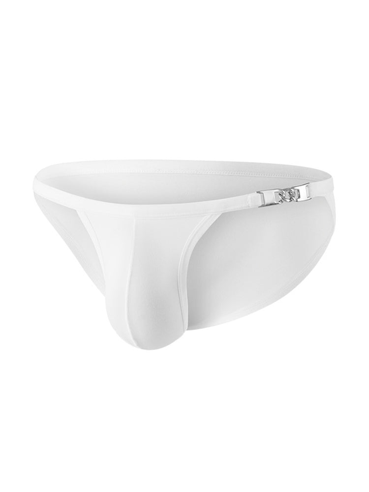 メンズ Uポーチ ローライズ メタルクラスプ 薄型ブリーフ 2枚組