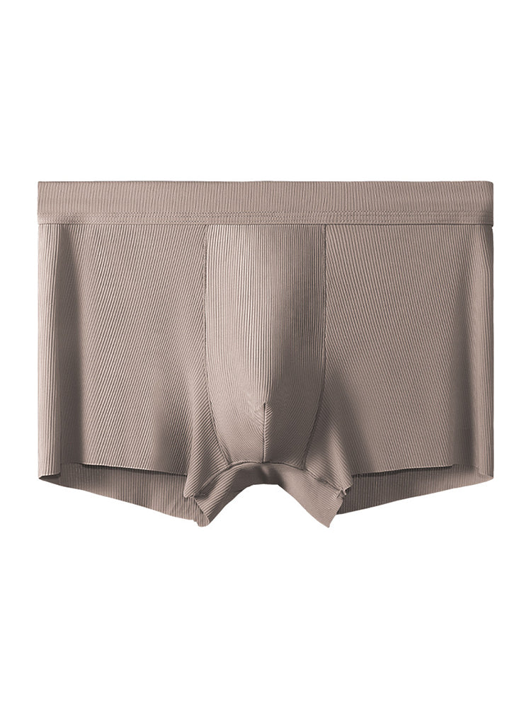 4 Pack Men's Ice Silk Seamless Trunks Underwear